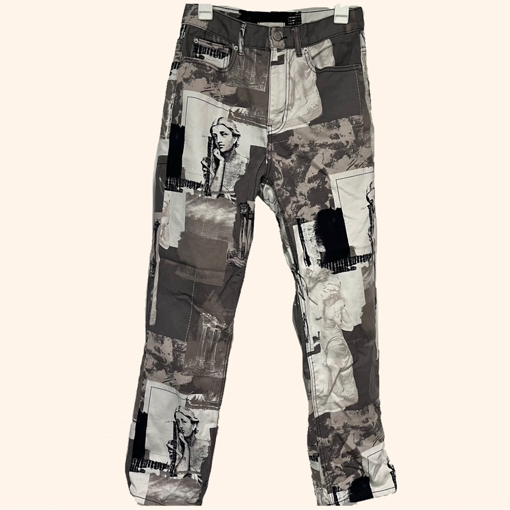 BDG Gray and Black Artsy Jeans